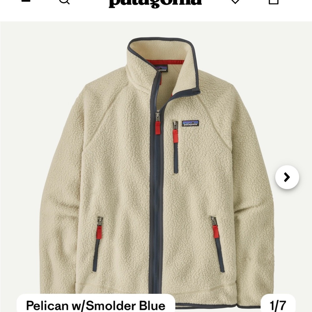 Patagonia Cream Fleece Jacket